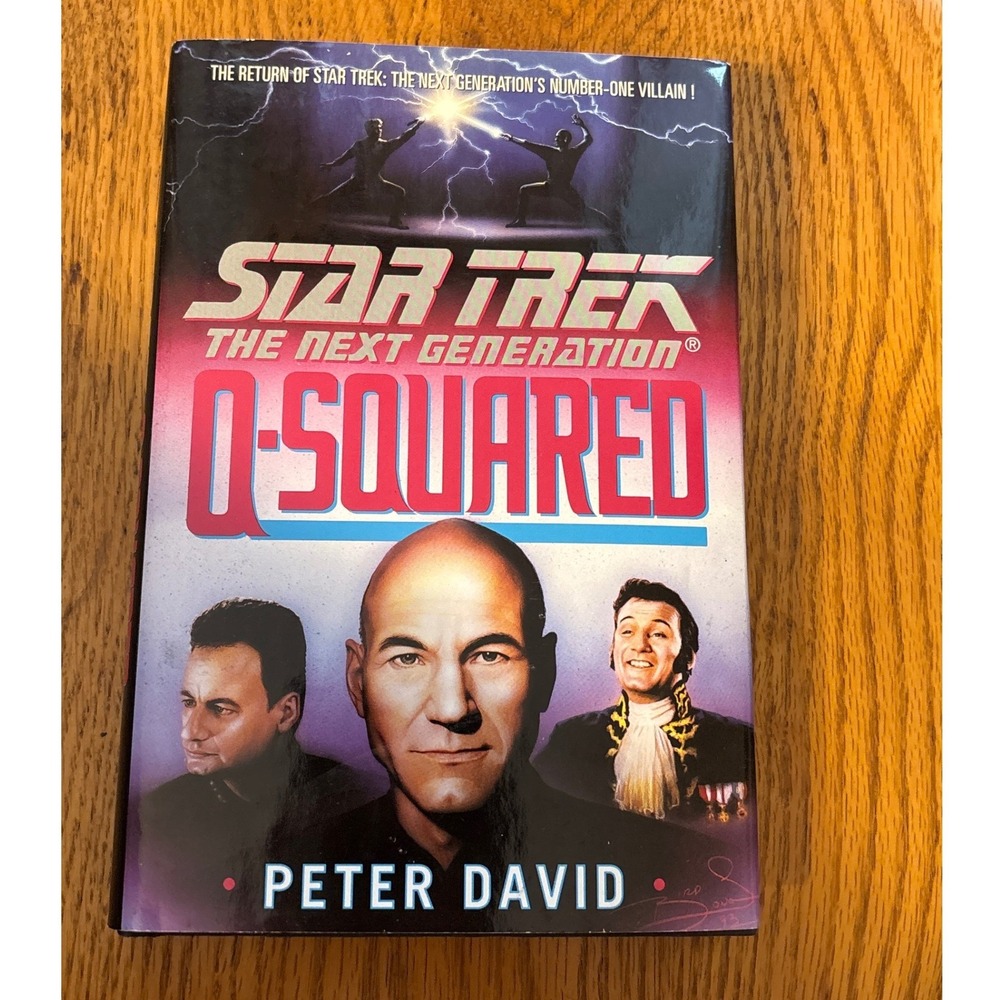 Star Trek The Next Generation Q-Squared Hardcover Peter David TNG Novel 1994